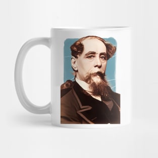 Victorian Writer Charles Dickens illustration Mug